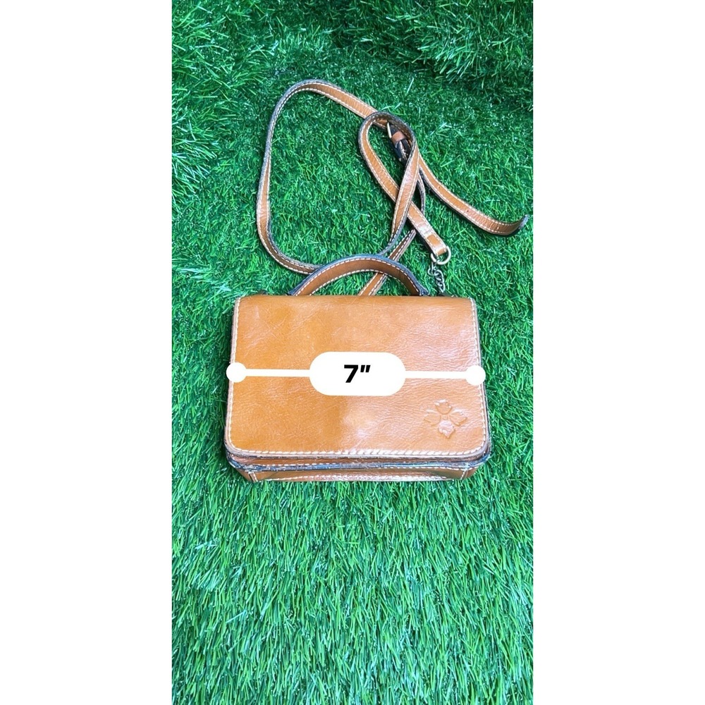 Patricia Nash Tan Distressed Leather Crossbody Bag And‎ Wallet - Picture 6 of 7